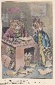  Louis Wain Illustrator, Louis Wain: cat editor and a poet cat - undated, but likely 1920s. Later and basic hand colouring to what must have been an original black & white illustration by the foremost cat illustrator of the early 20th century.