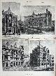  GLASGOW ARCHITECTURE, 1898 : Glasgow Architecture: Chambers St. Vincent Street, Carpet Factory, Citizen Building and Sun Buildings. F. Burnet and Boston, W. Leiper and T. L. Watson, Architects. An original page from The Builder. An Illustrated Weekly Magazine, for the Architect, Engineer, Archaeologist, Constructor, & Art-Lover.