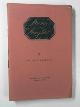  ANDERSON, Gwyneth, Poems in Pamphlet VI