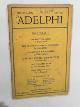  ENGELS, Friedrich & others, The Adelphi, new series, vol.4, no.4, July 1932