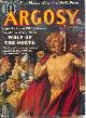  ARGOSY (PHILIP KETCHUM; STOOKIE ALLEN; ROBERT ARTHUR; KURT STEEL; FRANK RICHARDSON PIERCE; JOHN MYERS MYERS; MARTIN MCCALL; JACK BYRNE), Argosy Weekly: July 20, 1940 ("the Harp and the Blade"; "Dead of Night")