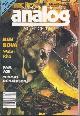  ANALOG (BEN BOVA; PAUL ASH; ELIZABETH MOON; TIMOTHY ZAHN; TOBIAS GRACE; J. O. JEPPSON), Analog Science Fiction/ Science Fact: March, Mar. 1988