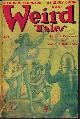  WEIRD TALES (EDMOND HAMILTON; THEODORE STURGEON; ALLISON V. HARDING; SEABURY QUINN; MARIA MORAVSKY; STEPHEN GRENDON - AKA AUGUST DERLETH; ROGER S. VREELAND; CARL JACOBI; S. OMAR BARKER; LEE BROWN COYE), Weird Tales: January, Jan. 1948