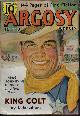  ARGOSY (RICHARD WORMSER; LUKE SHORT; CORNELL WOOLRICH; OWEN ATKINSON; STOOKIE ALLEN; FOSTER-HARRIS; EUSTACE L. ADAMS; WILLIAM CHAMBERLAIN; RICHARD HOWELLS WATKINS; GEORGE CHALLIS - AKA FREDERICK FAUST, OR MAX BRAND), Argosy Weekly: July 3, 1937 ("King Colt"; "the Smoking Land")