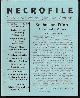  NECROFILE (CHET WILLIAMSON; S. T. JOSHI; BRIAN STABLEFORD; RAMSEY CAMPBELL), Necrofile; the Review of Horror Fiction: No. 23, Winter 1997