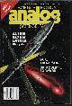  ANALOG (DANIEL HATCH; ALEXIS GLYNN LATNER; GREY ROLLINS; W. R. THOMPSON; JERRY OLTION; PAUL D'ENTREMONT; BRIAN C. COAD), Analog Science Fiction/ Science Fact: December, Dec. 1990