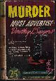  SAYERS, DOROTHY L., Murder Must Advertise; a Lord Peter Wimsey Novel