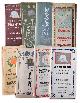  [JAPANESE TEXTILE COTTON SAMPLES]., [Eight booklets with samples of Nishijin cotton flannel, etc.]. Kyoto, Osaka and Wakayama, 1908-1917.