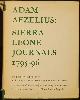  -, Adam Afzelius: Sierra Leone Journal 1795-1796.