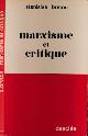 2718901446 Breton, Stanislas., Marxisme et Critique.