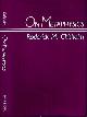 0816617678 Chisholm, Roderick M., On Metaphysics.
