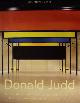  JUDD, DONALD. FUCH, RUTGER (ONTWERP)., Donald Judd. Poster Stedelijk Museum Amsterdam (beelden) / Haags Gemeentemuseum (drukken). 93 - 94. Sikkensprijs 1993.