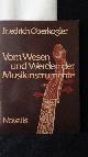  Oberkogler, Friedrich,, Vom Wesen und Werden der Musikinstrumente. 