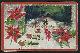  Postcard, Tuck's Merry Christmas Postcard with Snowy Church and Poinsettias