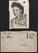  Photograph, Vintage Original Studio Signed Photograph of Frances Gifford with Original Envelope
