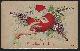  Postcard, Valentine Greetings with Hand, Dove, Red Heart and Flowers