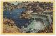  Postcard, Lake Mead Flowing over Spillway Gates, Boulder Dam, Boulder City, Nevada