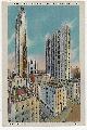  Postcard, Fifth Avenue and Rockefeller Center Buildings, New York City, New York