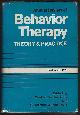 087630109x Franks, Cyril editor, Annual Review of Behavior Therapy Theory & Practice Volume 3: 1975