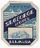  Advertisement, Vintage Luggage Label for New St. George Hotel, Bermuda