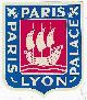  Advertisement, Vintage Luggage Label for Paris Palace, Lyon, France
