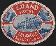  Advertisement, Vintage Luggage Label for Grand Hotel, Bulawayo, Southern Rhodesia