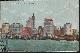  Postcard, Sky Line from Hudson River, New York City, New York
