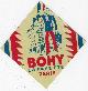  Advertisement, Vintage Luggage Label from Bohy Lafayette, Paris, France