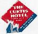  Advertisement, Vintage Luggage Label for the Curtis Hotel, Minneapolis, Minnesota