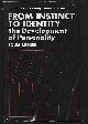 0133316378 Breger, Louis, From Instinct to Identity the Development of Personality