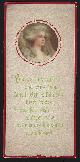  Bookmark, Vintage Paper Bookmark with Marie Antoinette Portrait and Poem