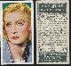  Advertisement, Vintage Ardath Cigarette Card with Greta Garbo