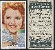  Advertisement, Vintage Ardath Cigarette Card with Janet Gaynor