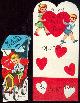  Valentine, Set of Two Vintage Boy and Girl Teacher Valentine Cards
