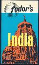  Fodor, Eugene editor, Fodor's India 1973