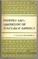  Culler, A. Dwight editor, Poetry and Criticism of Matthew Arnold