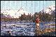  Postcard, Man Fishing in Alaska Fisherman's Paradise