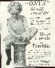  Advertisement, 1901 Ladies Home Journal Onyx Black Hosiery Magazine Advertisement