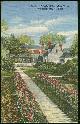  Postcard, Garden of Ludwell-Paradise House, Williamsburg, Virginia