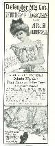  Advertisement, 1901 Ladies Home Journal Defender Mfg. Co's Sheets and Pillowcases and Muslin Underwear Magazine Advertisement