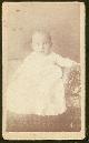  Photograph, Cabinet Card Photograph of Baby on Couch