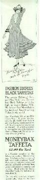  Advertisement, 1916 Ladies Home Journal Moneybak Black Taffetas Magazine Advertisement