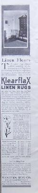  Advertisement, 1917 Ladies Home Journal Advertisement for Klearflax Linen Rugs