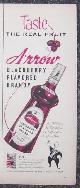  Advertisement, 1956 Arrow Blackberry Flavored Brandy Life Magazine Advertisement