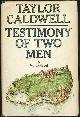 0385071663 Caldwell, Taylor, Testimony of Two Men