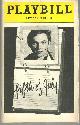  Playbill, Fifth of July, New Apollo Theatre, August 1981