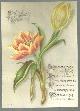  Christmas, Victorian Christmas Card with Tulips