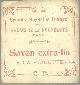  Advertisement, Vintage Label for Savon Extra-Fin a la Violette, Grands Magasins Dufayel, Palais de la Nouveaute, Paris