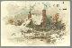  Advertisement, Victorian Trade Card Compliments of the B. & M. Store, Peoria, Illinois with Snowy House