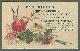  Advertisement, Victorian Trade Card for Partridge's Dining Rooms, Philadelphia with Flowers